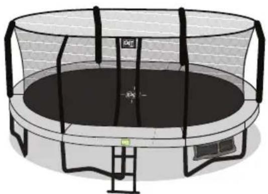 EXIT JumpArenA Allin 1 - Félicitations ! Votre clôture de trampoline est maintenant entièrement assemblée. - 1