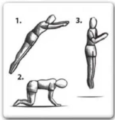 EXIT Silhouette Ground - TRAMPOLIN TECHNIKEN: FORTGESCHRITTENE ÜBUNGEN FORTGESCHRITTENE ÜBUNG 1: Der Grundsprung - 1