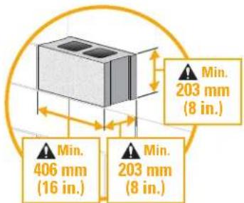 SANUS VML5 - STEP 2C plid Concrete or Concrete Block Option - 2