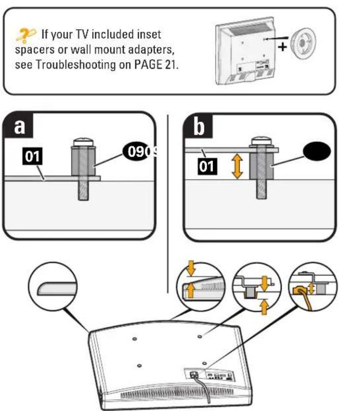 SANUS VML5 - 1-2 Spacers - 1