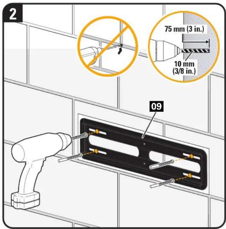 SANUS VML5 - STEP 2C plid Concrete or Concrete Block Option - 4