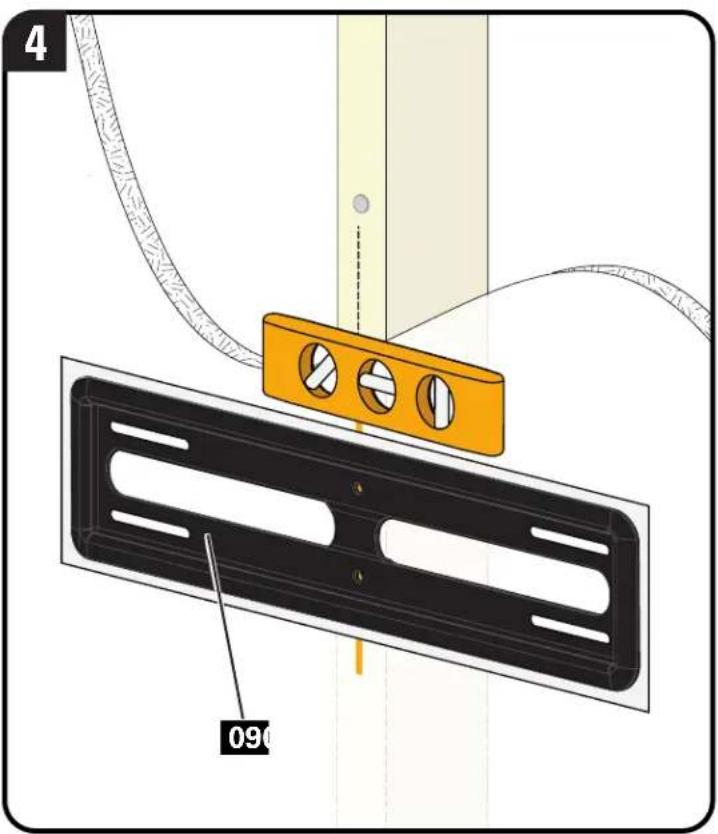 SANUS VML5 - STEP 2B Food Stud Option (Single Stud Install) - 5