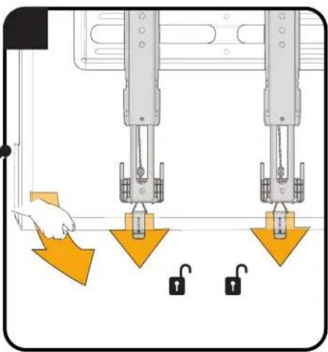 SANUS VML5 - REMOVING THE TV - 4
