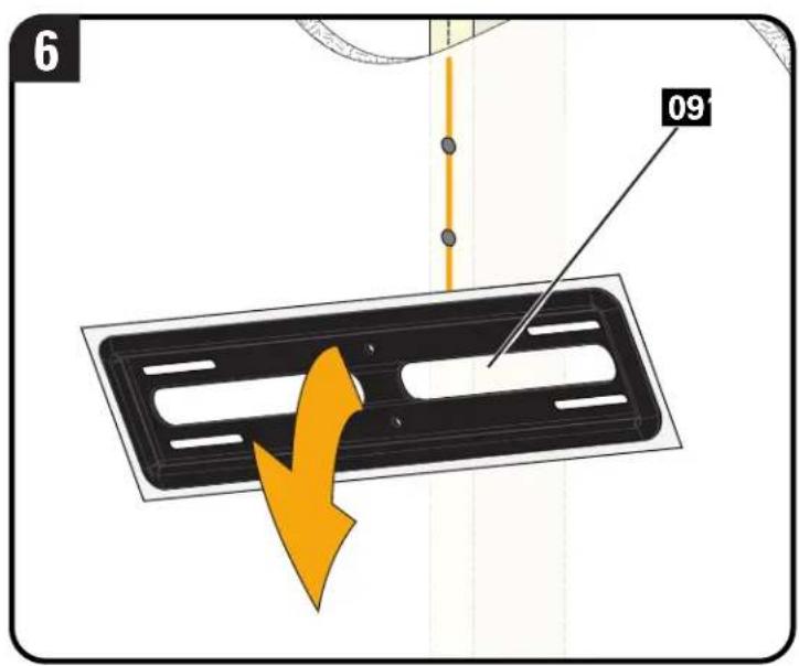 SANUS VML5 - STEP 2B Food Stud Option (Single Stud Install) - 7