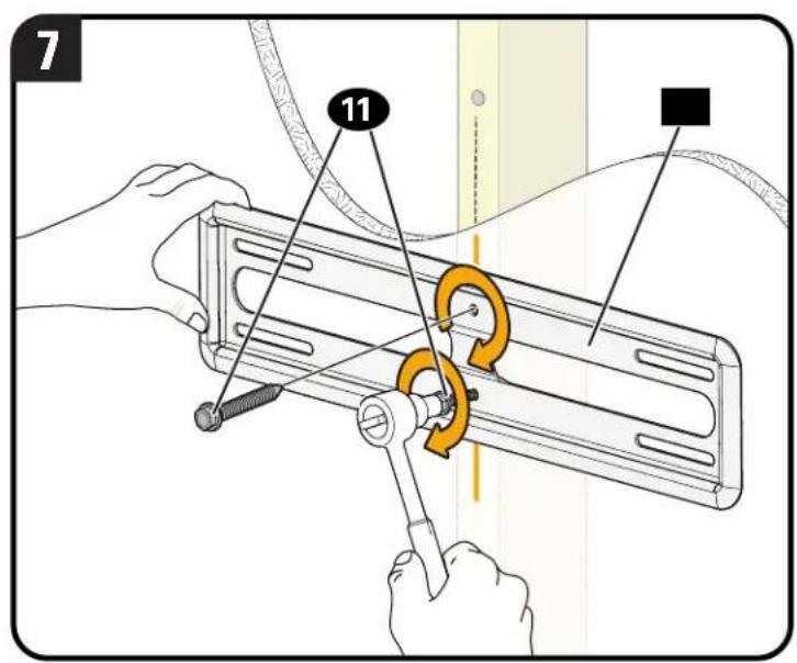SANUS VML5 - STEP 2B Food Stud Option (Single Stud Install) - 8