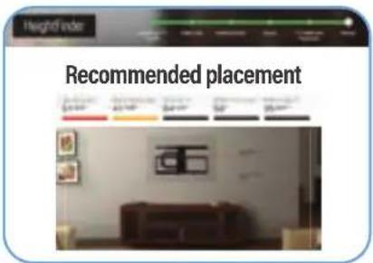 Heightfinder Recommended placement