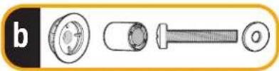 SANUS VLL5 - b: Use your TV supplied spacer and spacer 08 or 09 for: - 2