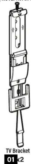 SANUS VLL5 - Parts and Hardware for STEP 1 - 2