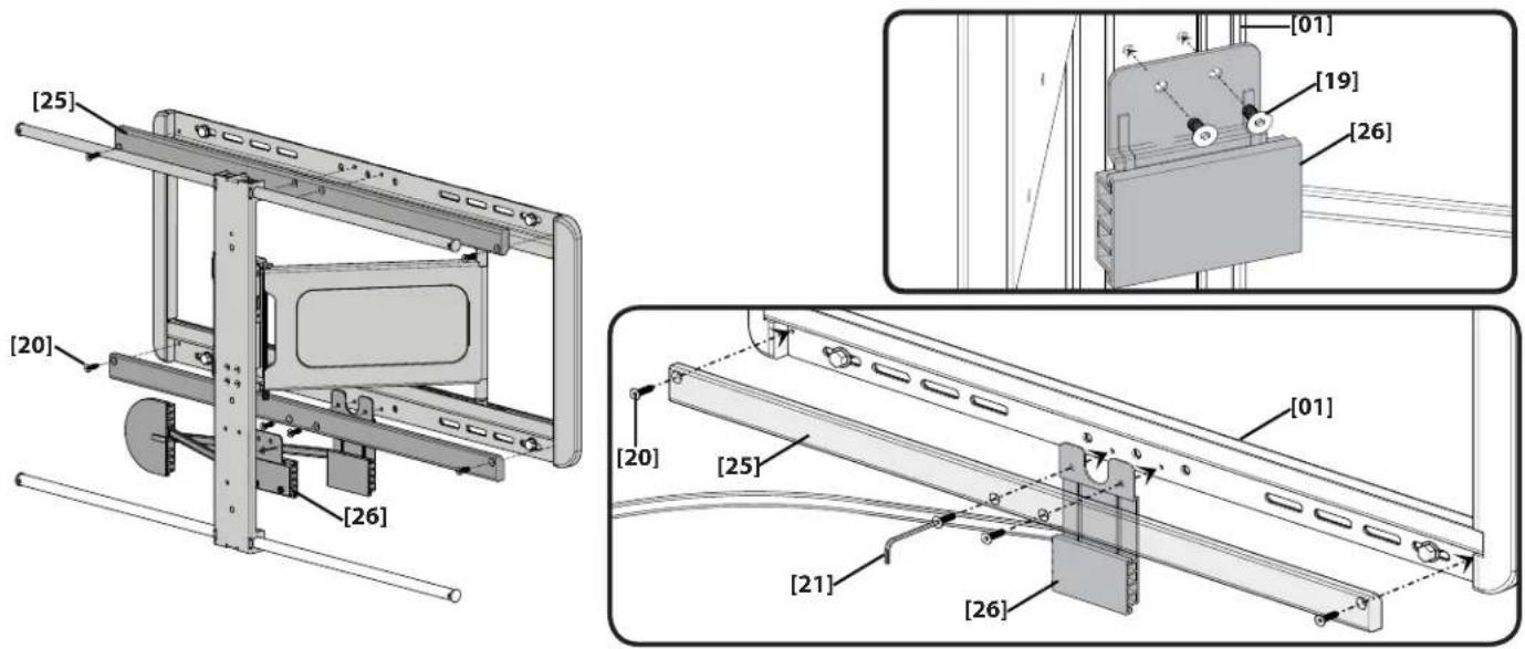 SANUS VLF510 - Install Wall Plate Covers & Cable Management Assembly - 1