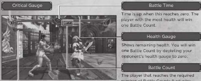 SONY Soul Calibur V (PS3) - How to Read the In-match Screen - 1