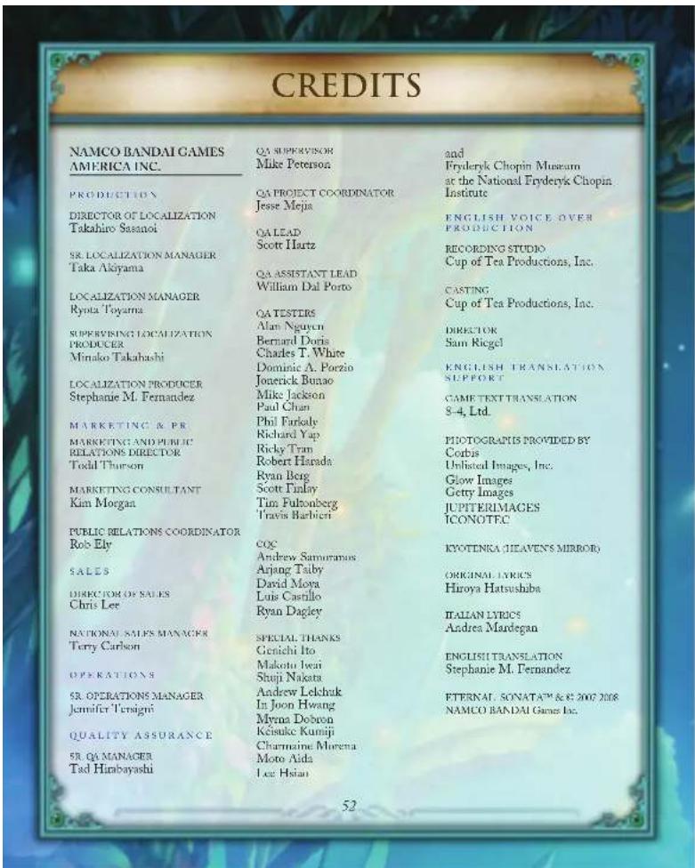 SONY Eternal Sonata (PS3) - EFFETS Sur l'etat - 1