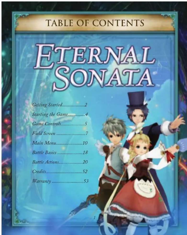 SONY Eternal Sonata (PS3) - HANDLING YOUR PLAYSTATION3 FORMAT DISC: - 1