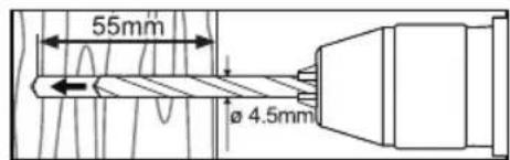 Tripp Lite DWM1742S - 3a. KpenenneK cTeHe C depeBHHbIM KapKaCOM - 6