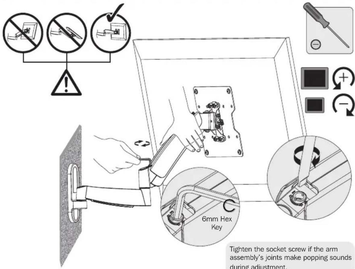 Tripp Lite DWM1742S - Tension Adjustment - 1
