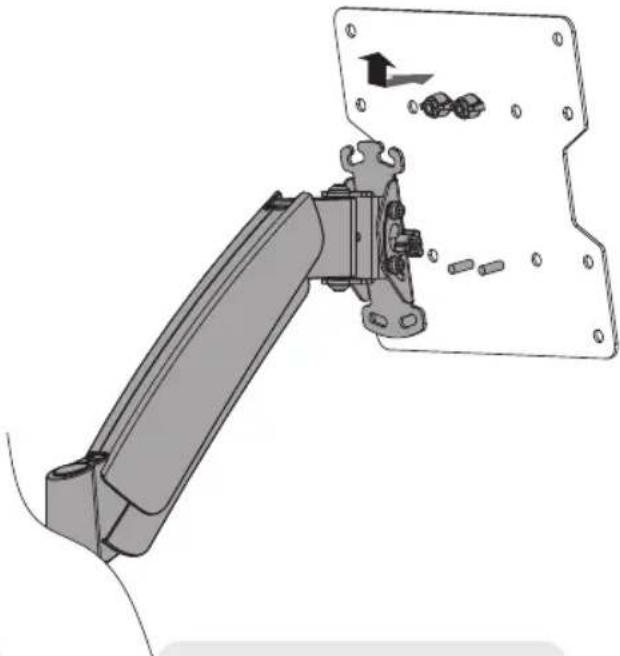 Tripp Lite DWM1742S - Separe la Placa VESA del Montaje para Pared - 2