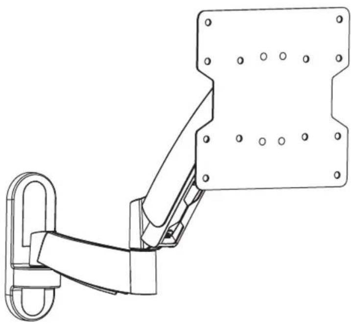 Tripp Lite DWM1742S - Montage mural pour écran plat de mouvement complet - 1