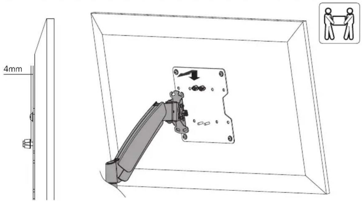 Tripp Lite DWM1742S - Cuelgue la TV sobre el Soporte de Pared - 1
