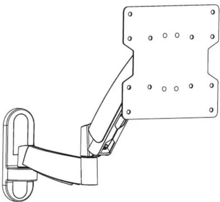 Tripp Lite DWM1742S - Vollbewegliche Flachbildschirm-Wandbefestigung - 1