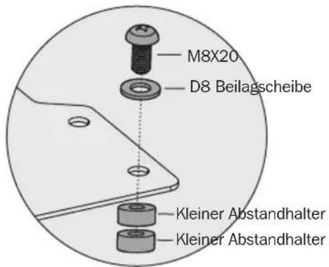 Tripp Lite DWM1742MA - Installieren der VESA-Platte - 4