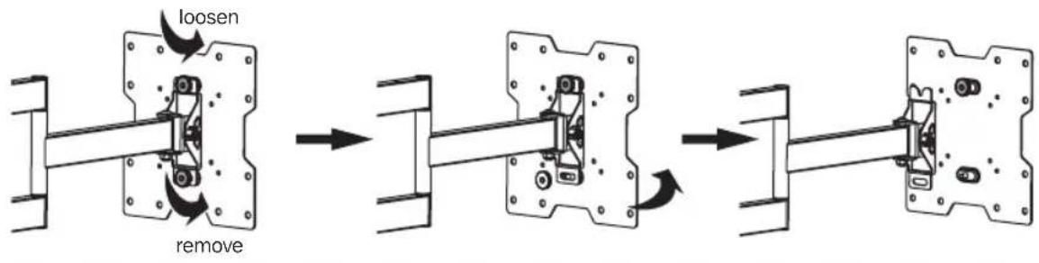 Tripp Lite DWM1742MA - Separate VESA Plate from Wall Mount - 1