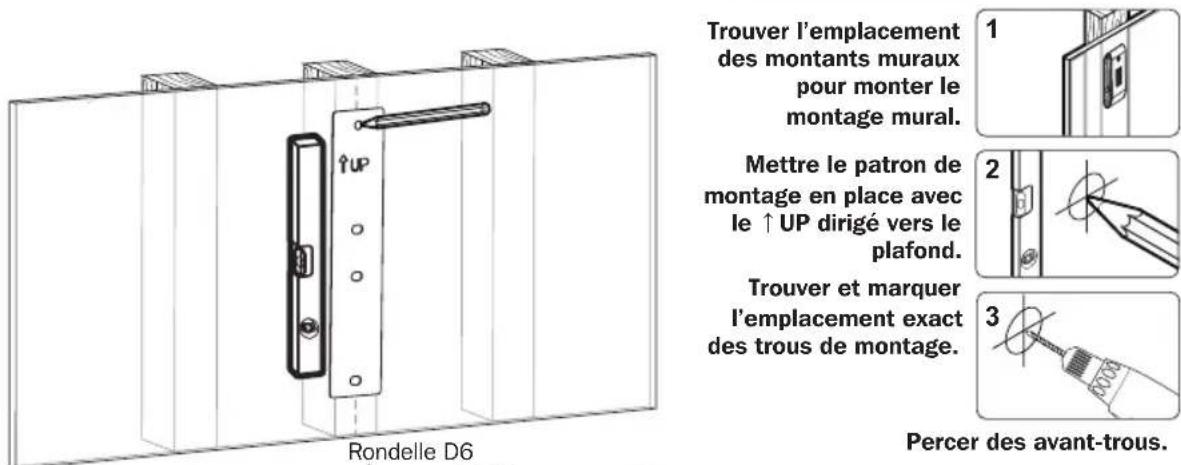 Tripp Lite DWM1742MA - 2a. Montage sur des montants muraux - 2