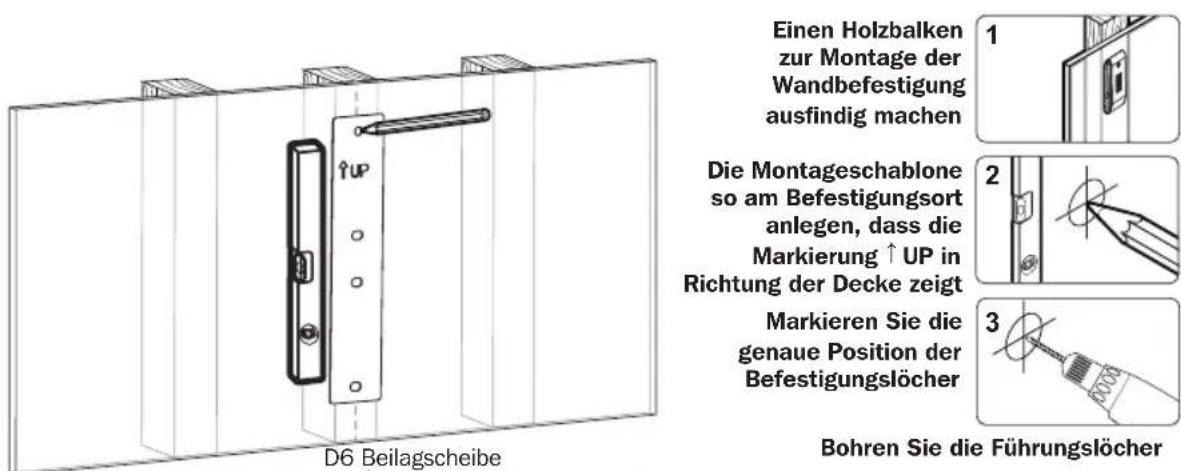Tripp Lite DWM1742MA - 2a. Befestigen am Holzwandbalken - 2