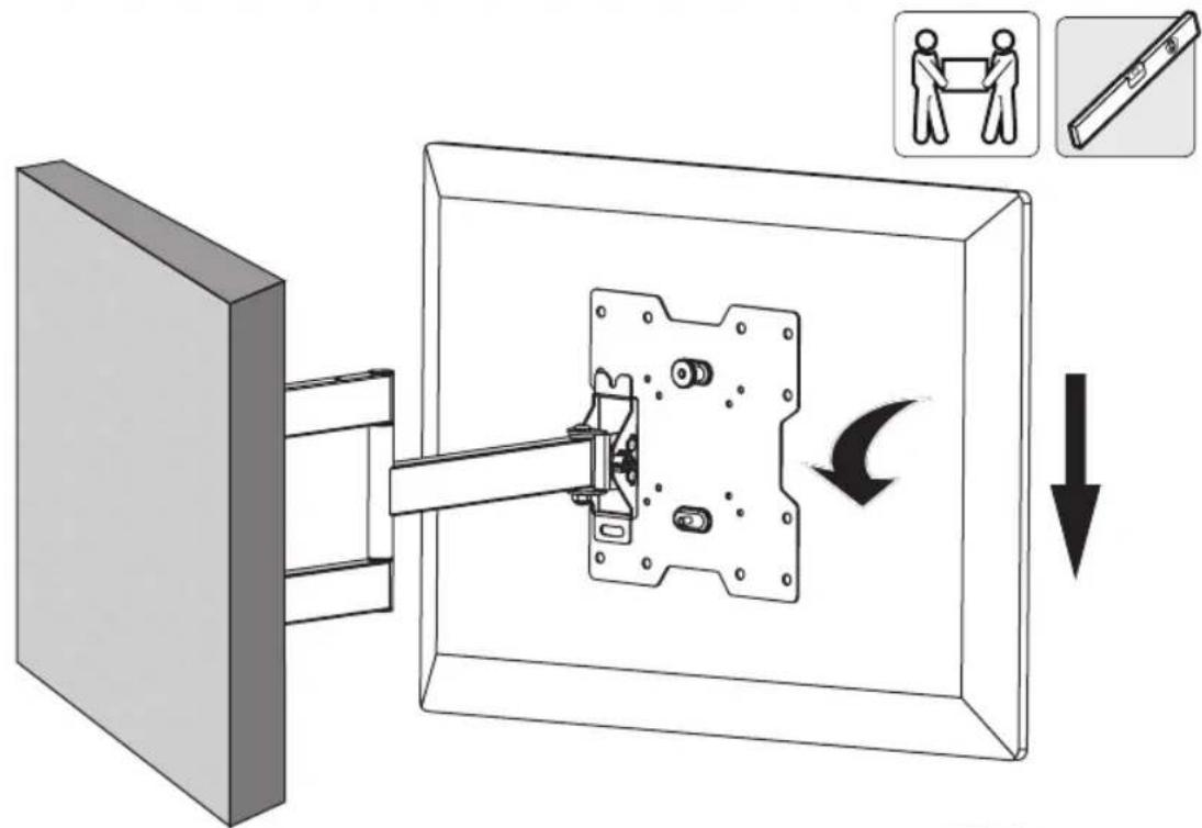 Tripp Lite DWM1742MA - Hook the Display onto the Wall Mount - 1