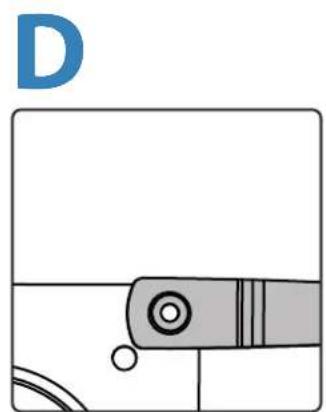 OmniMount PLAY25 - Mount VESA Adapters to Arm based on TV/ Monitor hole pattern size (B, C, or D). - 3