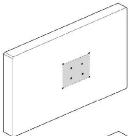 OmniMount PLAY25 - Check size of TV/Monitor hole pattern - 3