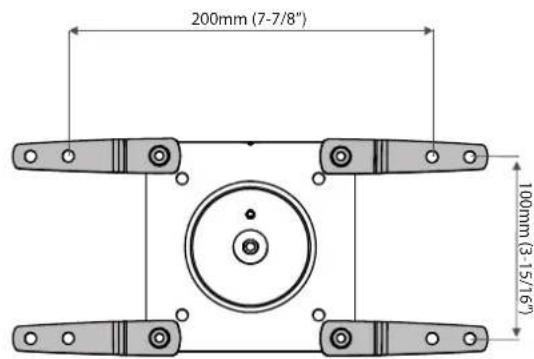 OmniMount PLAY25 - Check size of TV/Monitor hole pattern - 16