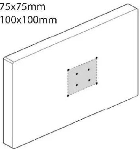 OmniMount PLAY25 - Mount Type A TV/Monitor to Arm - 2