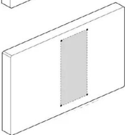 OmniMount PLAY25 - Check size of TV/Monitor hole pattern - 6