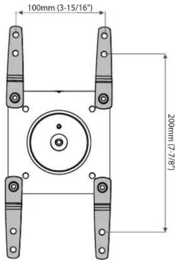 OmniMount PLAY25 - Check size of TV/Monitor hole pattern - 14
