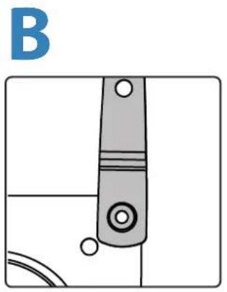 OmniMount PLAY25 - Mount VESA Adapters to Arm based on TV/ Monitor hole pattern size (B, C, or D). - 1