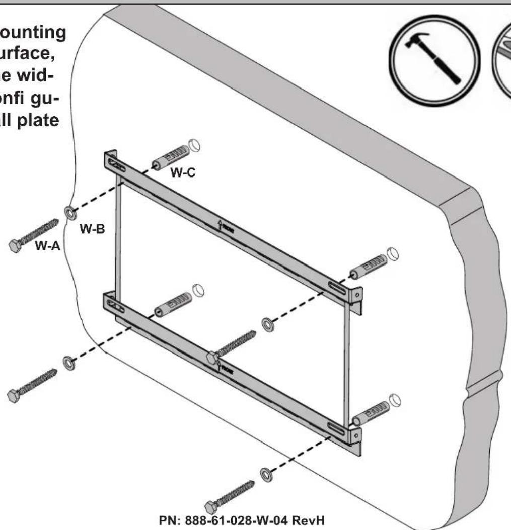 OmniMount OC175T - STEP3-SOLID WALL INSTALLATION - 1