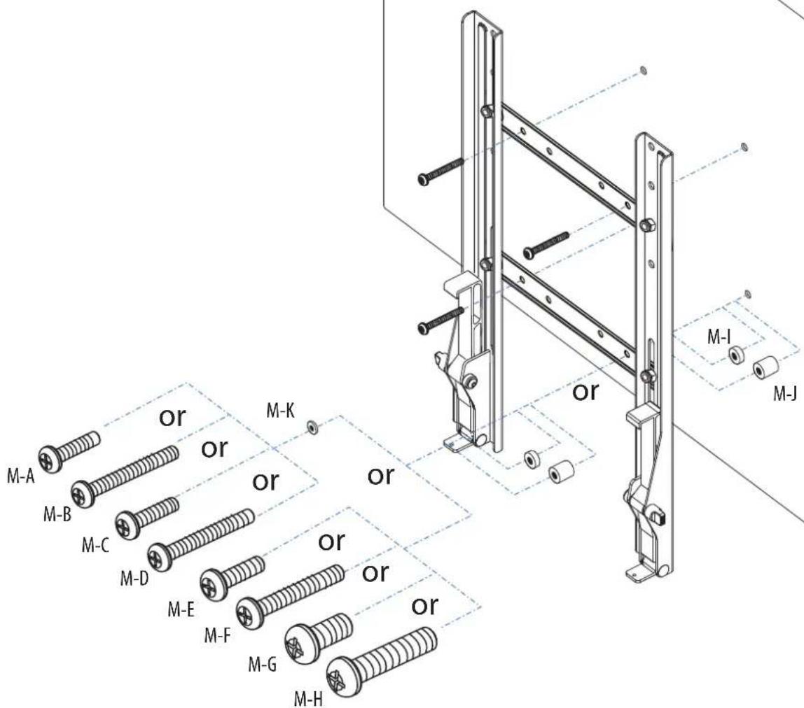 OmniMount LIFT70 - STEP 1 - Option B (200mm x 200mm/Adapter Use) - 2