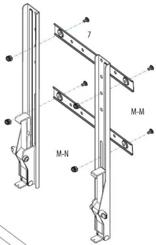 OmniMount LIFT70 - STEP 1 - Option B (200mm x 200mm/Adapter Use) - 1