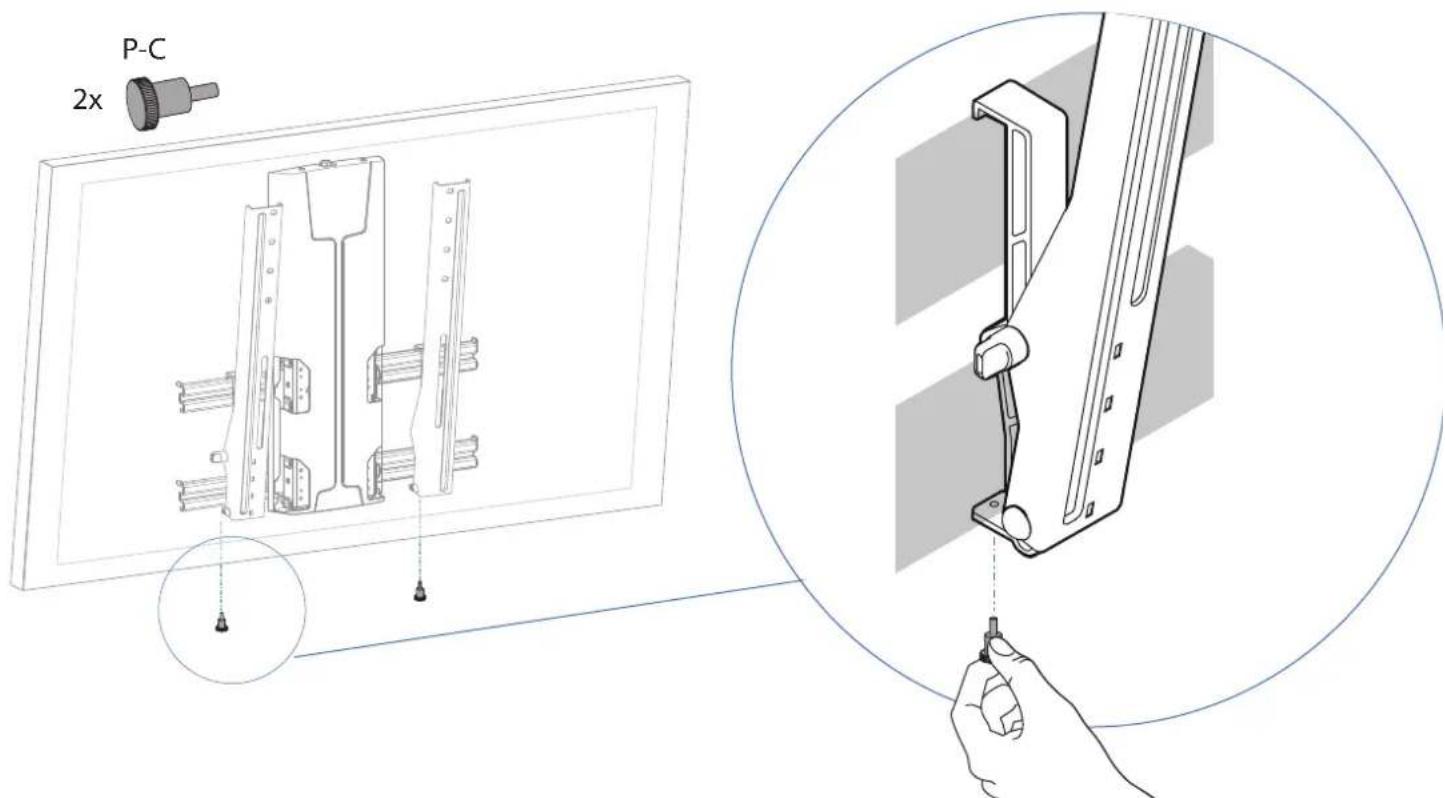 OmniMount LIFT70 - Hang with monitor attached - 2