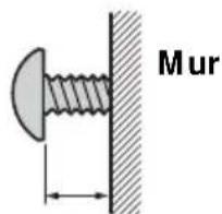 SONY SUW200 - Insérez quatre des vis que vous avez préparées dans les positions marquées à l'étape 2 (page 4). - 2