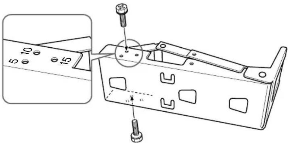 SONY SUW200 - 5ème étape : Fixation du support © au téléviseur - 3