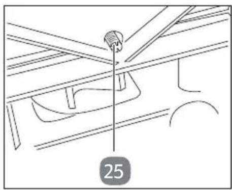 Gardenline GLLH 2547 - Remplacer la lame de broyage et la contre-lame - 2
