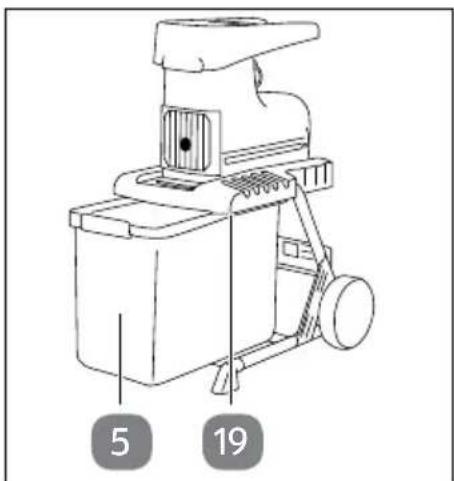 Gardenline GLLH 2547 - StandüBe und Häckselgutfangbox montieren - 2