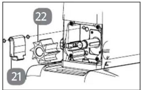 Gardenline GLLH 2547 - Häckselmesser und Gegenmesser austauschen - 3