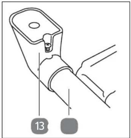 Gardenline GLLH 2547 - Montare piedini d'appoggio e contentitore di raccolta residui - 1