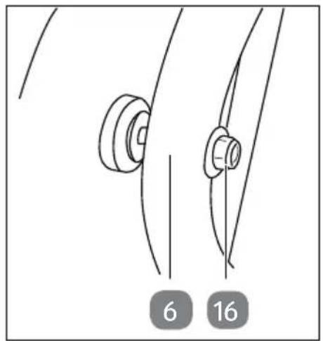 Gardenline GLLH 2547 - Räder montieren - 3