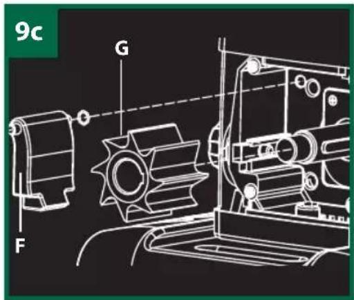 Gardenline GLLH 2546 - Réglage du contre-couteau (fig. 8) - 4