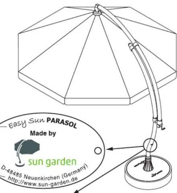 Sun Garden Easy - Typenschild - 1