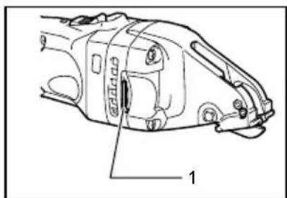 MAKITA DJS161 - Rangement de la clé hexagonale - 1