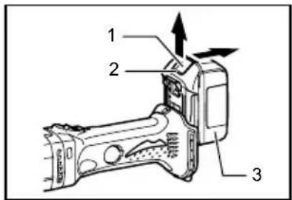 MAKITA DJS161 - Installing or removing battery cartridge - 1