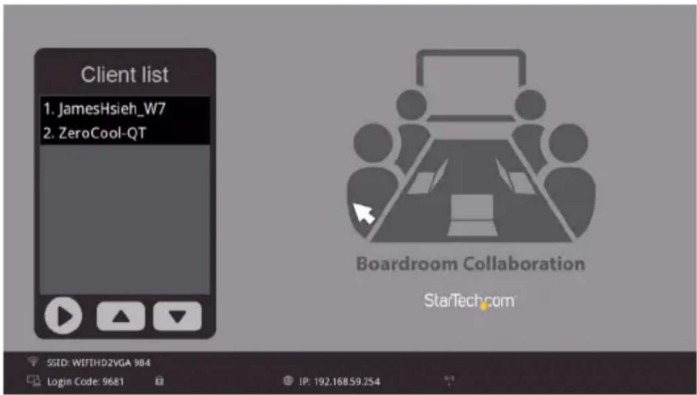 StarTech.com WIFI2HDVGA - Utilisation de nscreenshare - 5
